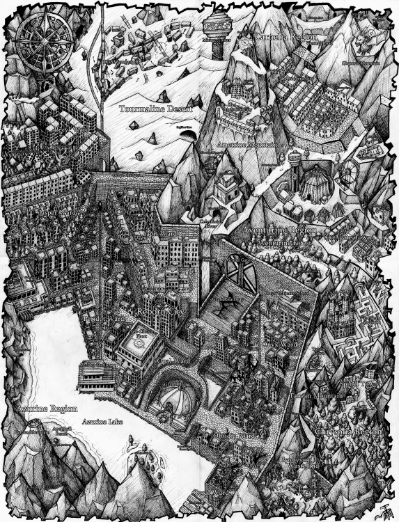 I made a map of Neo Reborn - Reborn City - Reborn Evolved
