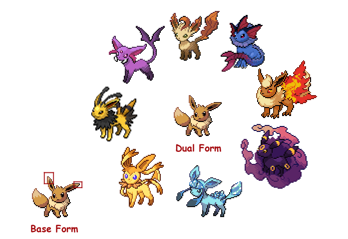 Dual Type Eeveelutions - Mini Mod - The Mod Market - Reborn Evolved